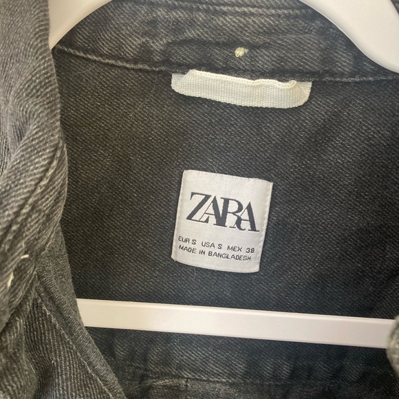 Black denim button up - Picture 2 of 4